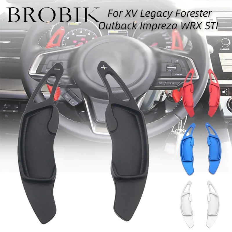 

BROBIK Shift Paddles For XV Legacy Forester Outback Impreza WRX STI Car Steering Wheel Paddle Shifter Extend DSG Sticker Styling