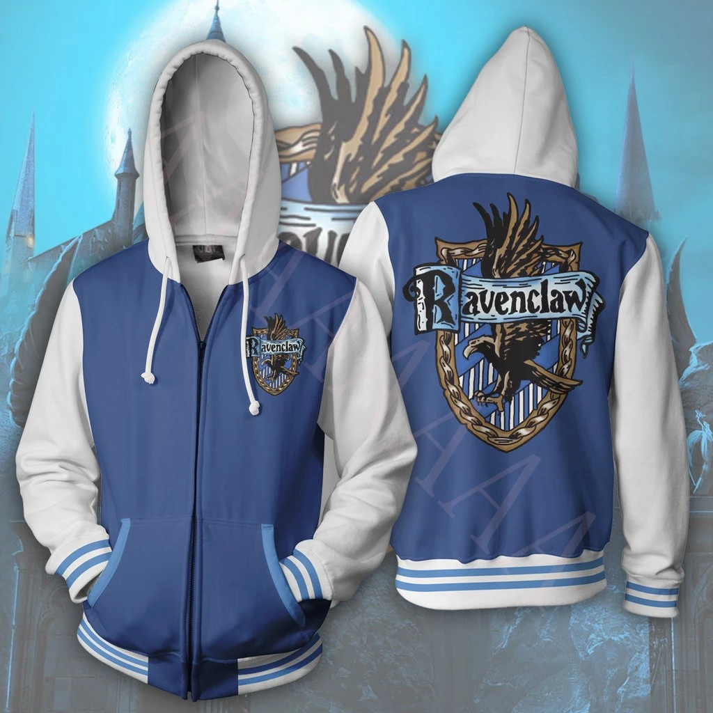 Свитшот с капюшоном на молнии для косплея по мотивам Гарри Поттера |