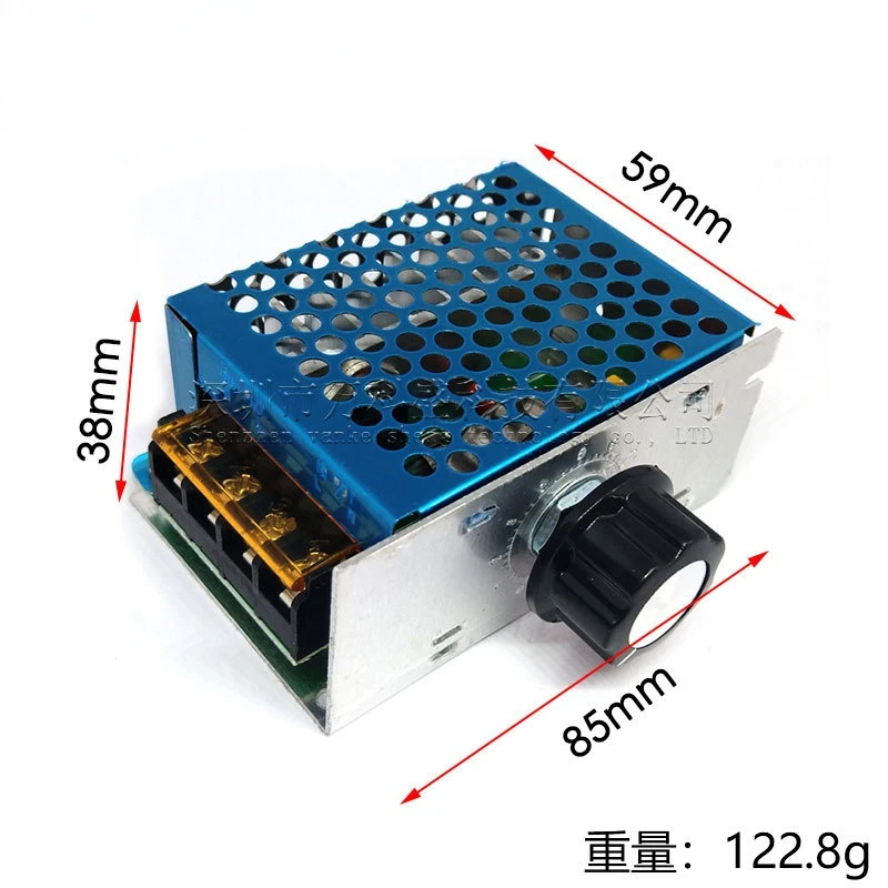 

DHL 50Pcs AC Motor 4000W high-power Thyristor Electronic Voltage Regulator Module dimming, speed, And Temperature 220V