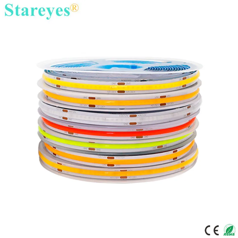 

Стаreyes гибкая светодиодная лента FCOB 320/480 LED/м DC12V/DC24V