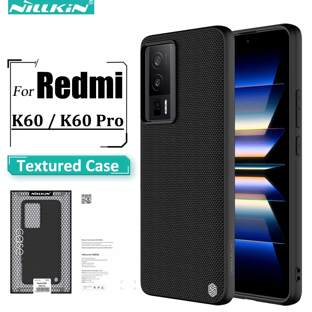 

Nillkin for Xiaomi Redmi K60 / K60 Pro Case, Textured Case Luxury TPU+PC Durable Non-slip Back Cover