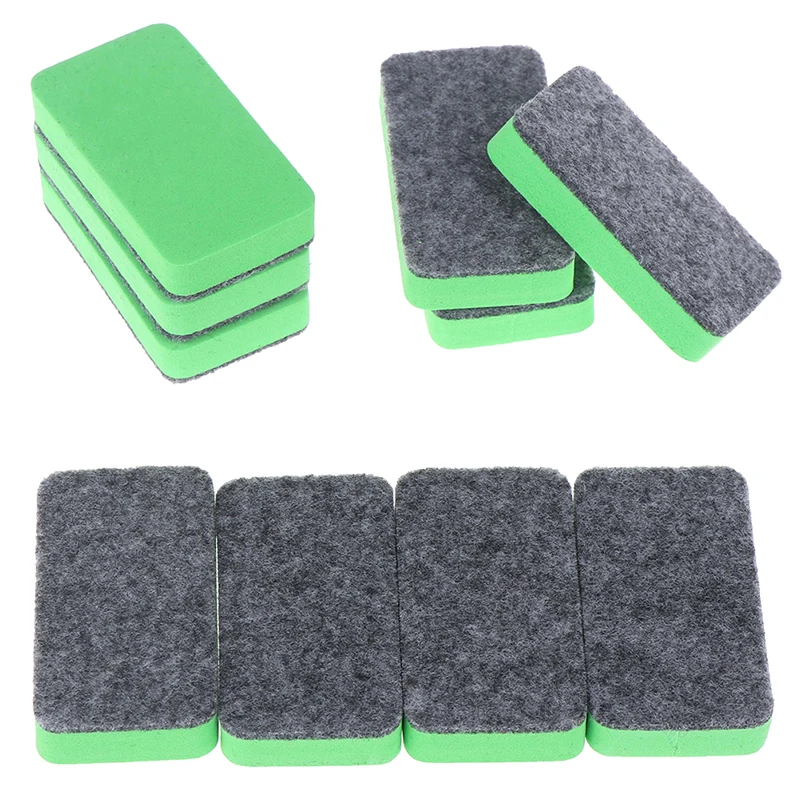 

HOT 2pcs Mini Whiteboard Dry Eraser Magnetic Whiteboard Eraser Marker Cleaner Chalk Blackboard Wipe School Office Supplie