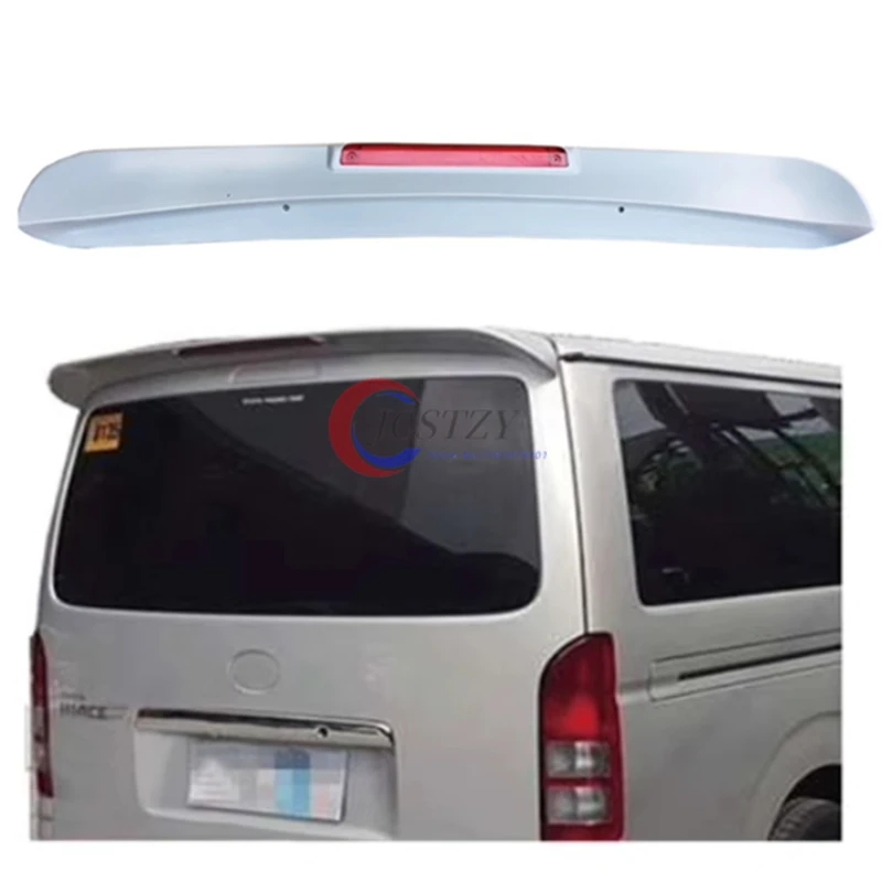 Фото Задний спойлер на крышу для Toyota Hiace 2005-2017, Неокрашенный праймер из АБС-пластика, задний спойлер на крыло багажника, украшение для стайлинга автомобиля №2