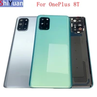 original back battery cover rear door panel housing case for oneplus 8t kb2001 kb2000 kb2003 battery cover replacement parts