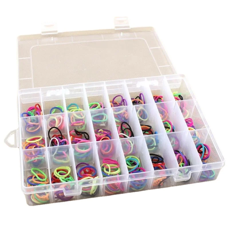 Jewelry Storage Box Practical Adjustable Essential Plastic Case for Bead Rings Earring Necklace 24 Compartment Display Organizer | Дом и сад