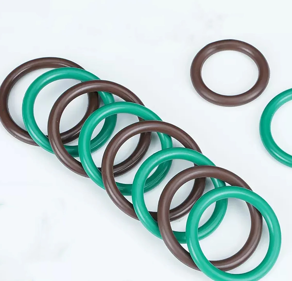FKM CS 1.8mm Green/Brown Fluorine Rubber O Ring Gaskets ID 1.8/2/2.24/2.5/3/3.15-120mm O-Ring Oil Seals Washer
