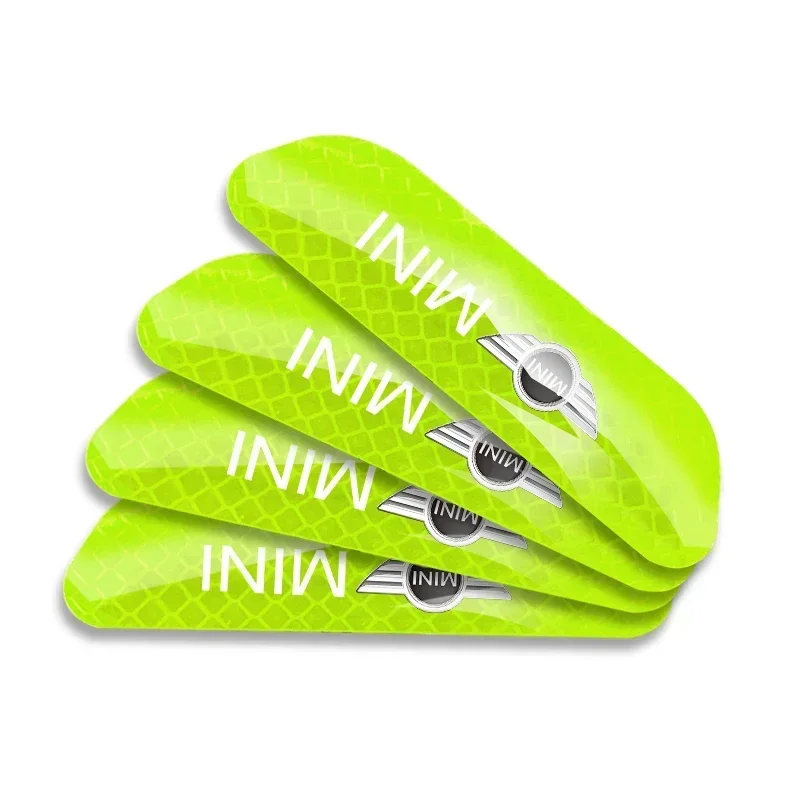 4 шт./компл. автомобильные светоотражающие полосы предупреждающие наклейки