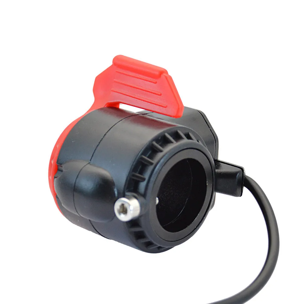 

Black Thumb Throttle EBike Electric Bicycle Left Right Scooter Connector For Most Electric Bicycle Or Scooter Handlebars