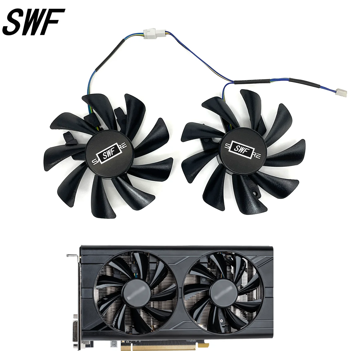 New FD9015U12S T129215SU GPU Graphics Cooling Fan For Radeon Sapphire RX 580 2048SP 8G D5  Graphics Video Card Cooler Fan