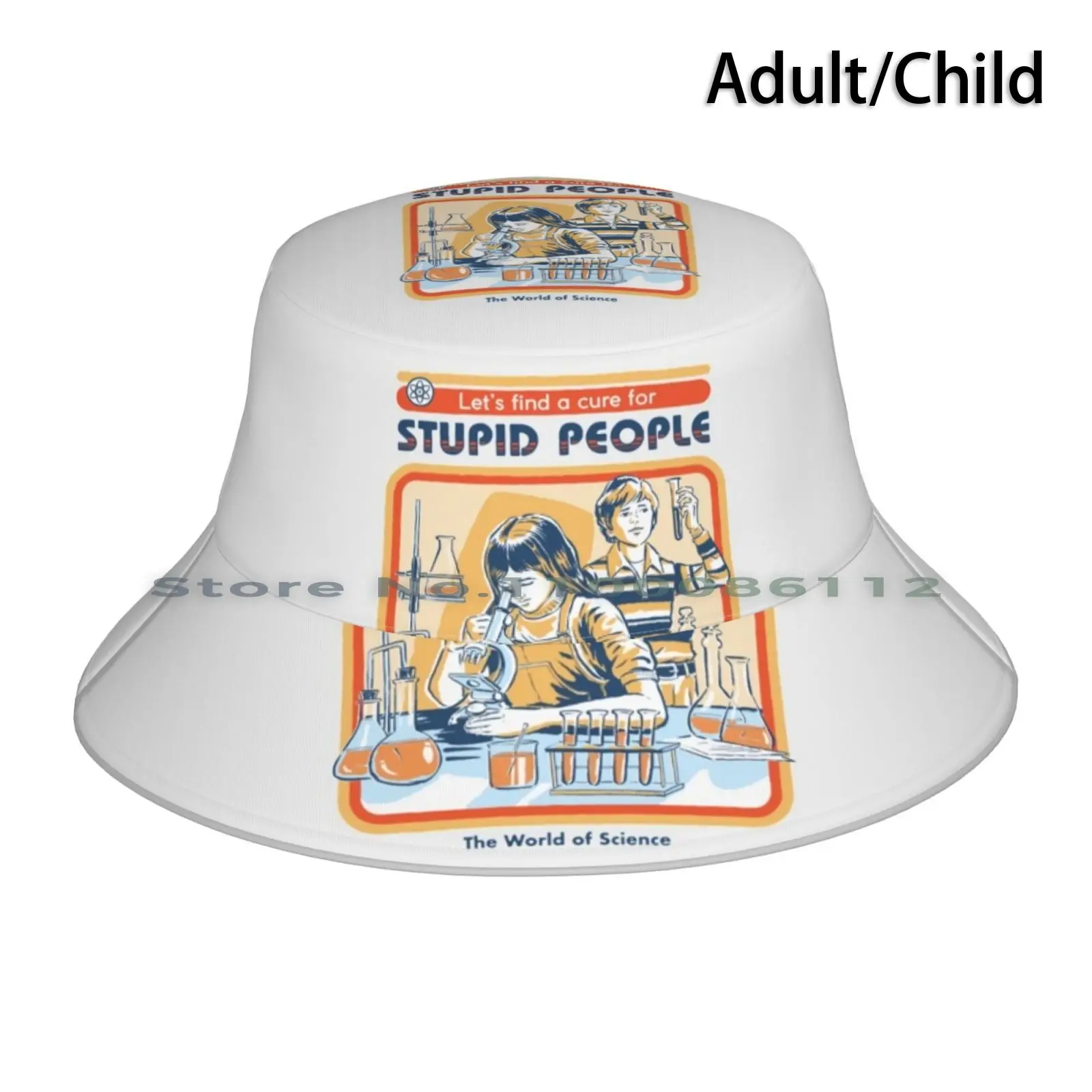 

Шляпа-Панама с изображением глупых людей, в стиле ретро