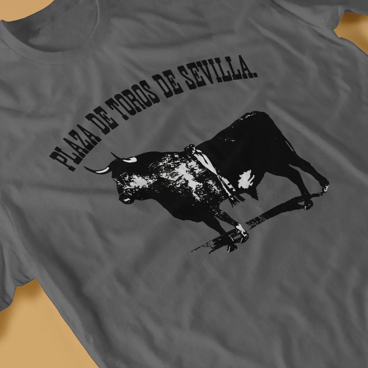 Севилья Плаза Уникальная футболка Bullfighting Повседневная Летняя для взрослых