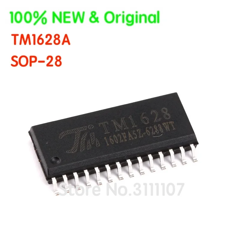 

10PCS/LOT TM1628 TM1628A SOP-28 LED Digital Tube Display Driver IC 100% New & Original