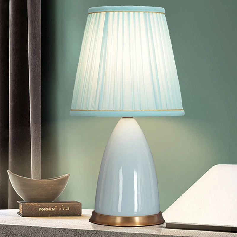 

Desk Lamps Ceramics Room Bedroom Bedside Table Art LED Modern Creative Dimmable Desk Lighting Decoration For Home Living bedside