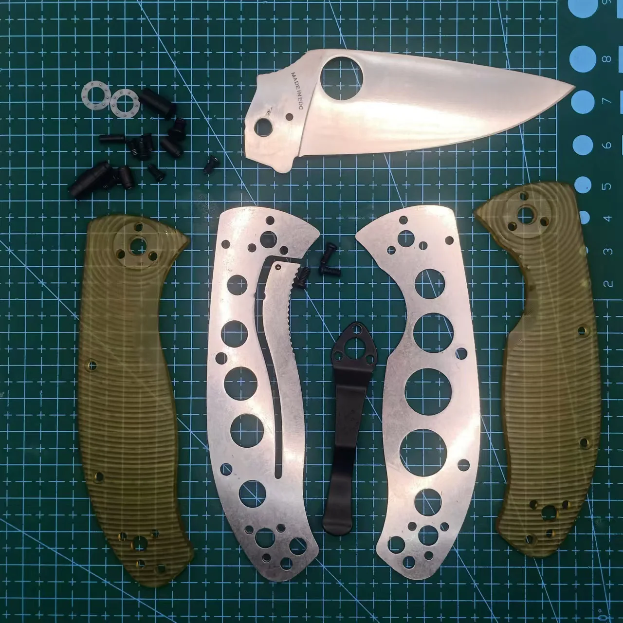 1 пара весов ULTEM PEI + лезвие 9Cr18MoV для складного ножа Spyderco C122