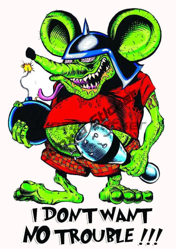 Забавные наклейки с изображением крыси мультяшный стержень наклейка крышкой