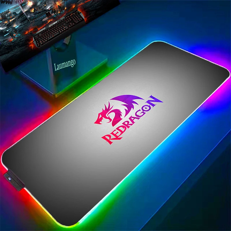 

Desk Protector Redragon Xxl Mouse Pad Gaming Mousepad Rgb Pc Accessories Deskmat Keyboard Mat Gamer Backlight Mause Pads