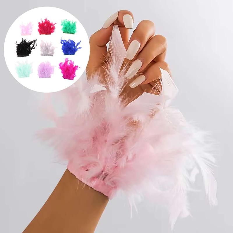 Манжета с перьями для женщин манжеты запястья элегантный браслет фото ногтей