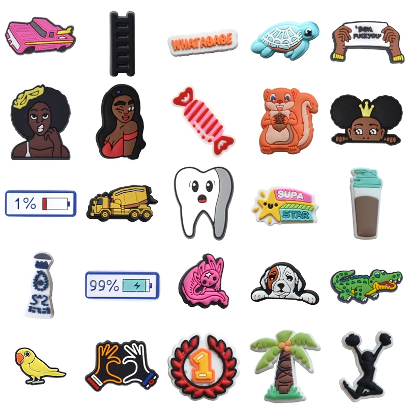 

Boy Girl Women Charm Shoes Accessories Shoe Charms Men Decorations for Crocs Set Jeans Gifts Kids Para Pins Wholesale Bulk Packs