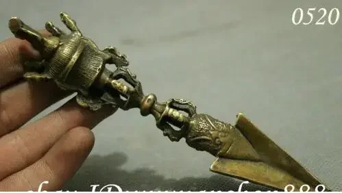 Тибетский буддизм Махакала Хаягriva Статуя Будды Фурба Держатель кинжала FaQi