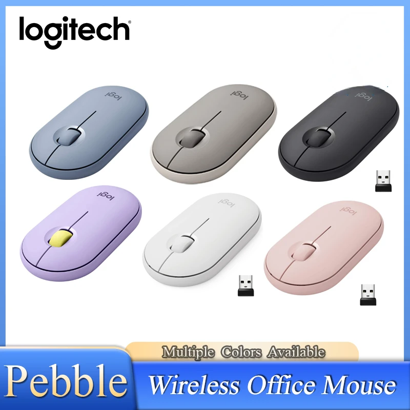 

Logitech Pebble Wireless Mouse 1000dpi 2.4ghz Silent Slim Bluetooth Mice High Precision Optical Colorful Mouse For Computer