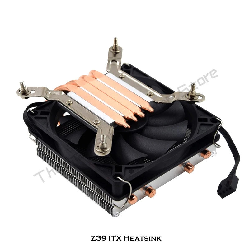Радиатор ЦП METALFISH Z39 с 4 тепловыми трубками для Intel 115X AMD AM4, Высота 39 мм, ITX, мини-PWM вентилятор с температурным контролем