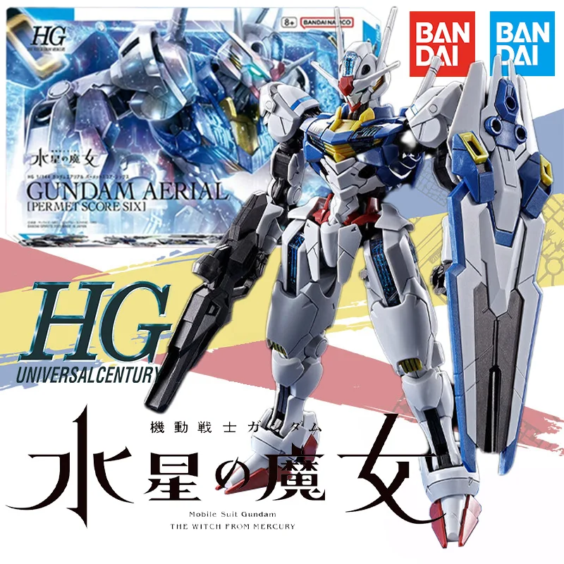 

Bandai HG 1/144 The Witch From Mercury GUNDAM XVX-016 AERIAL PERMET SCORE SIX 6 Anime Action Figure Assembly Model Toy Gifts