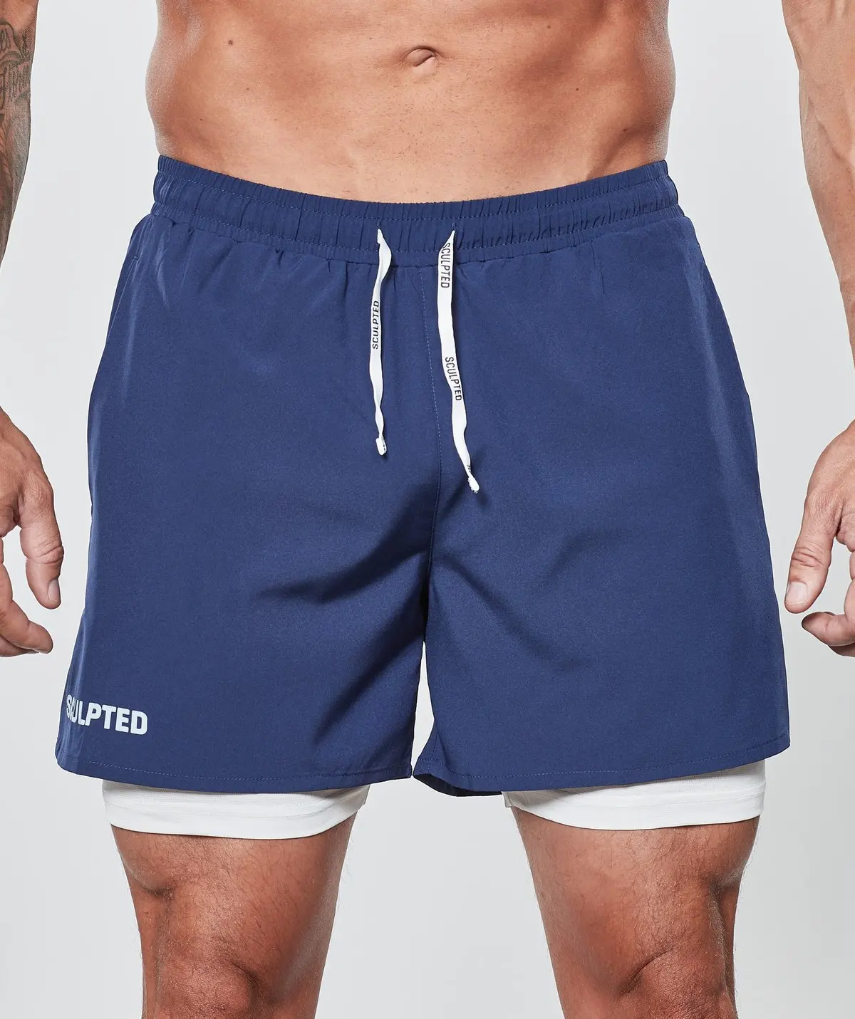 

Summer Fitness Running Pants Men Gym Workout Shorts Breathable 2 in 1 Sport Shorts Male Quick Dry Basketball Shorts