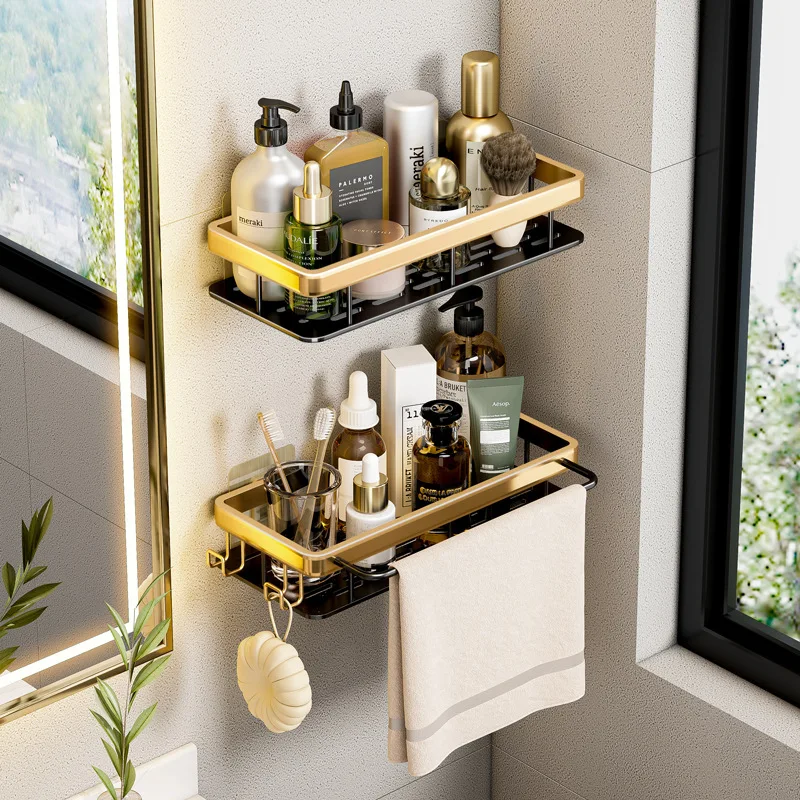 

Bathroom Shelf Shelves Shampoo Shower Storage Rack Kitchen Holder Toilet Kitchen Organizer Bathroom Accessories Set Shelves