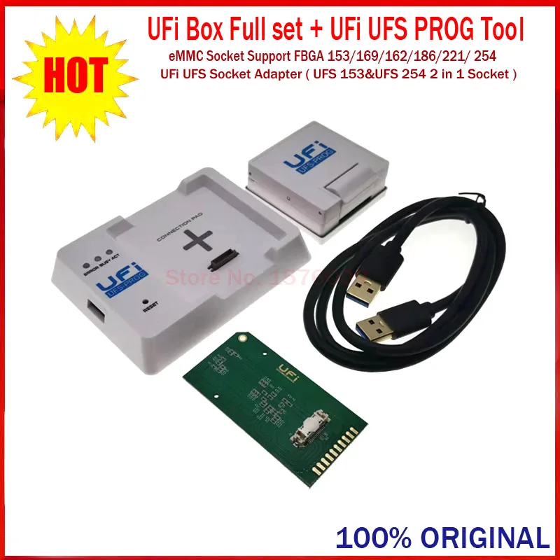 2022 новая оригинальная коробка UFI/UFi UFS-Prog / UFS 2 в 1 розетка (UFS BGA 153/254) UFi с поддержкой