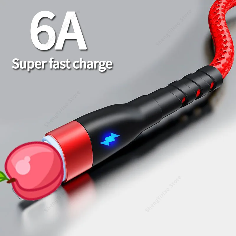 

USB Cable Fast Charging Data Cord For iPhone 14 13 12 11 Pro Max X XR 6S 7 8 Plus Phone Charger Line Nylon Braided For iPad