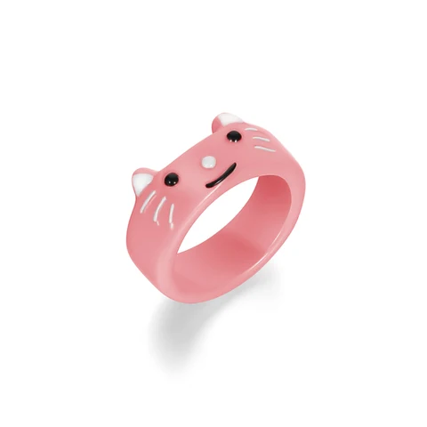 Кольцо с кошачьими ушками, дизайнерское милое модное ювелирное изделие, кольцо для женщин, девушек, детей, подарочное кольцо, оптовая продажа