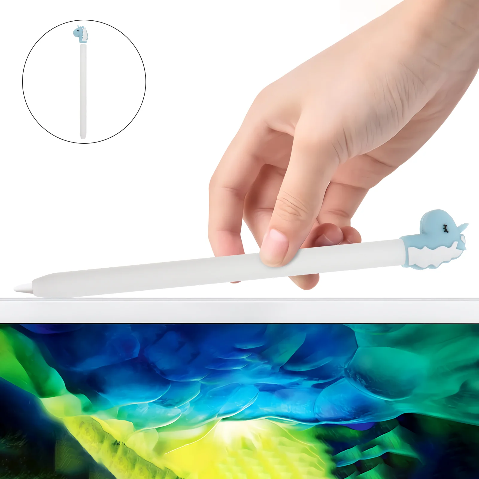 

Pen Stylus Cover Case Touch Sleeve Silicone Holder Box Screen Data Surface Non Carrying Lost Anti Pouch Grip Nib Protector Skin