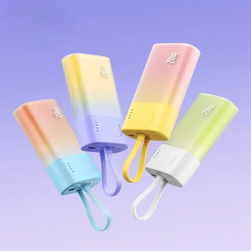 Новый портативный внешний аккумулятор 20 Вт 5200 мАч PD быстрая зарядка зарядное