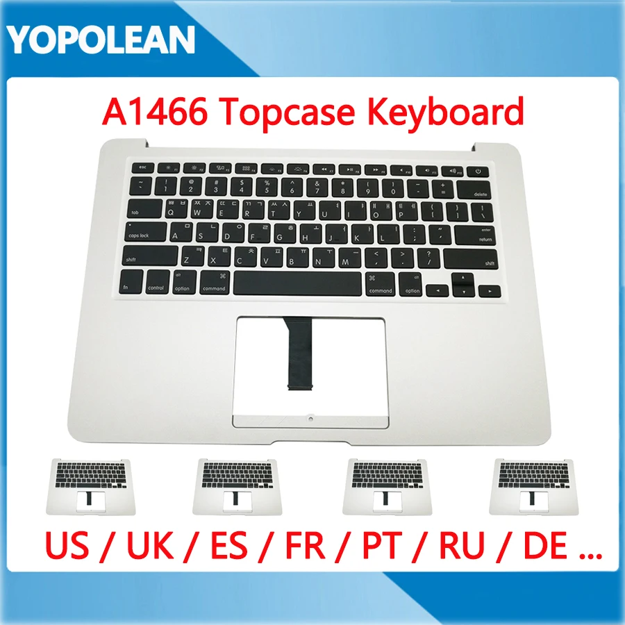 

Протестированный чехол для MacBook Air 13 дюймов, A1466, американский, британский, испанский, французский, русский, Mid 2013-2017 года