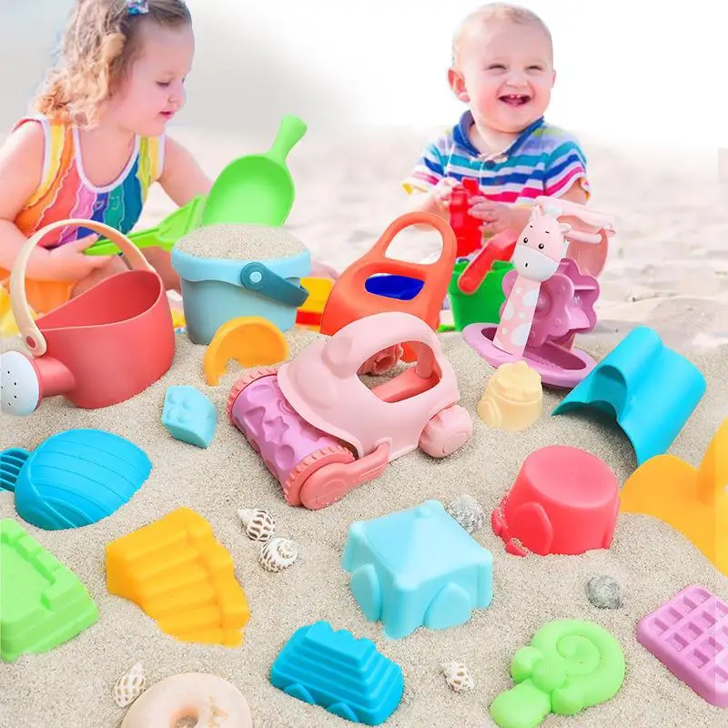 

Children's Shovel Beach Toys Soft Plastic Sand Dredging Bucket Sand Dredging Tool Set Baby Play With Sand And Water Toys
