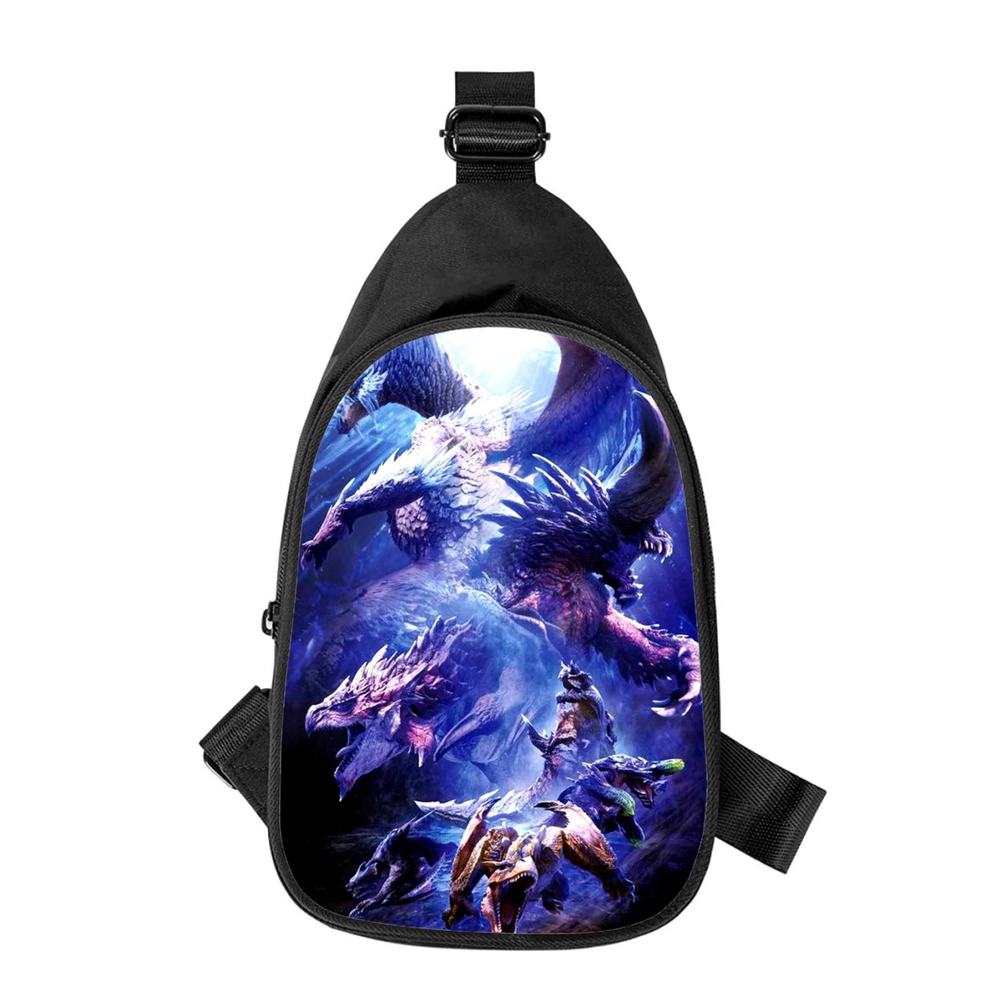 Monster Hunter World: Iceborne New Men Cross Chest Bag Diagonally Women Shoulder Bag Husband School Waist Pack Male chest pack