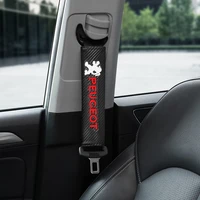 12 pcs car safety seat belt pads harness safety shoulder strap cushion cover shoulder cover for peugeot 206 308 307 207 208 407