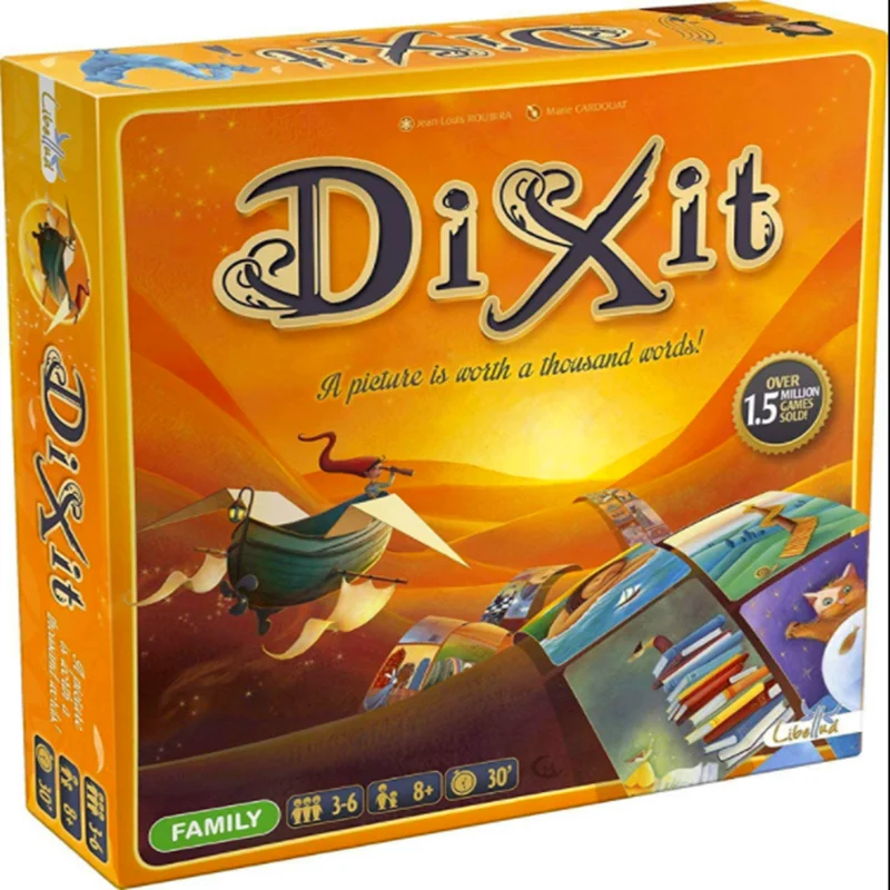 

Dixit настольная игра английская карточка базовое издание расширенное издание Аниме игра-головоломка соревнование Друзья Битва хобби игрушка для детей Европа