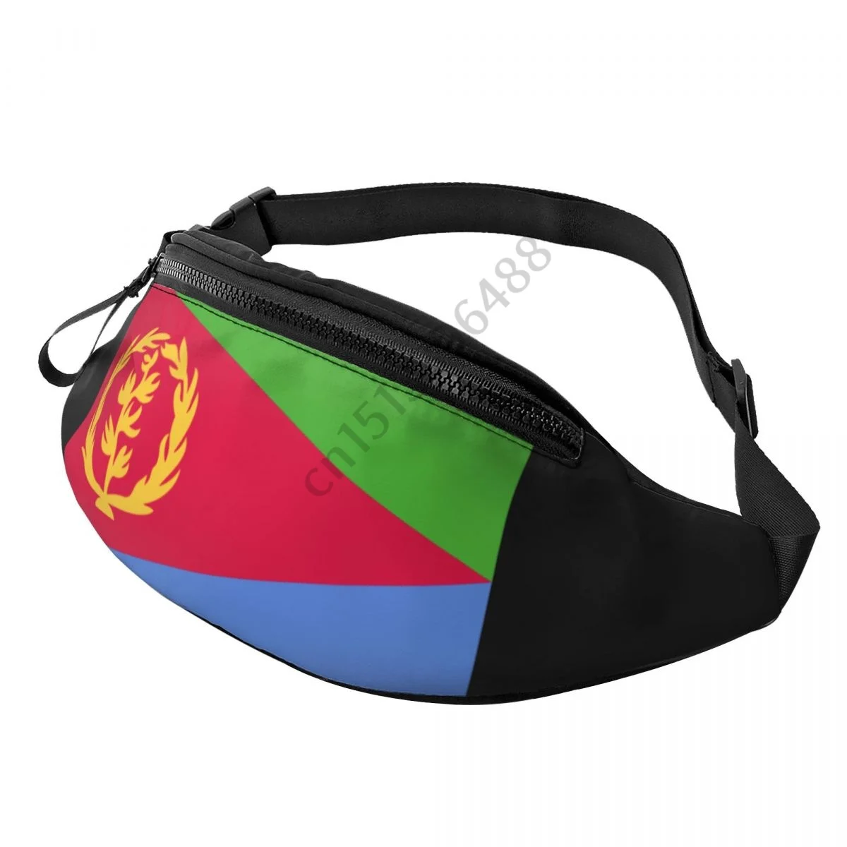 

Eritrea Country Flag Women Men Fanny Pack Waist Bag Native Hip Lightweight Strap Waist Pack for Running Hiking
