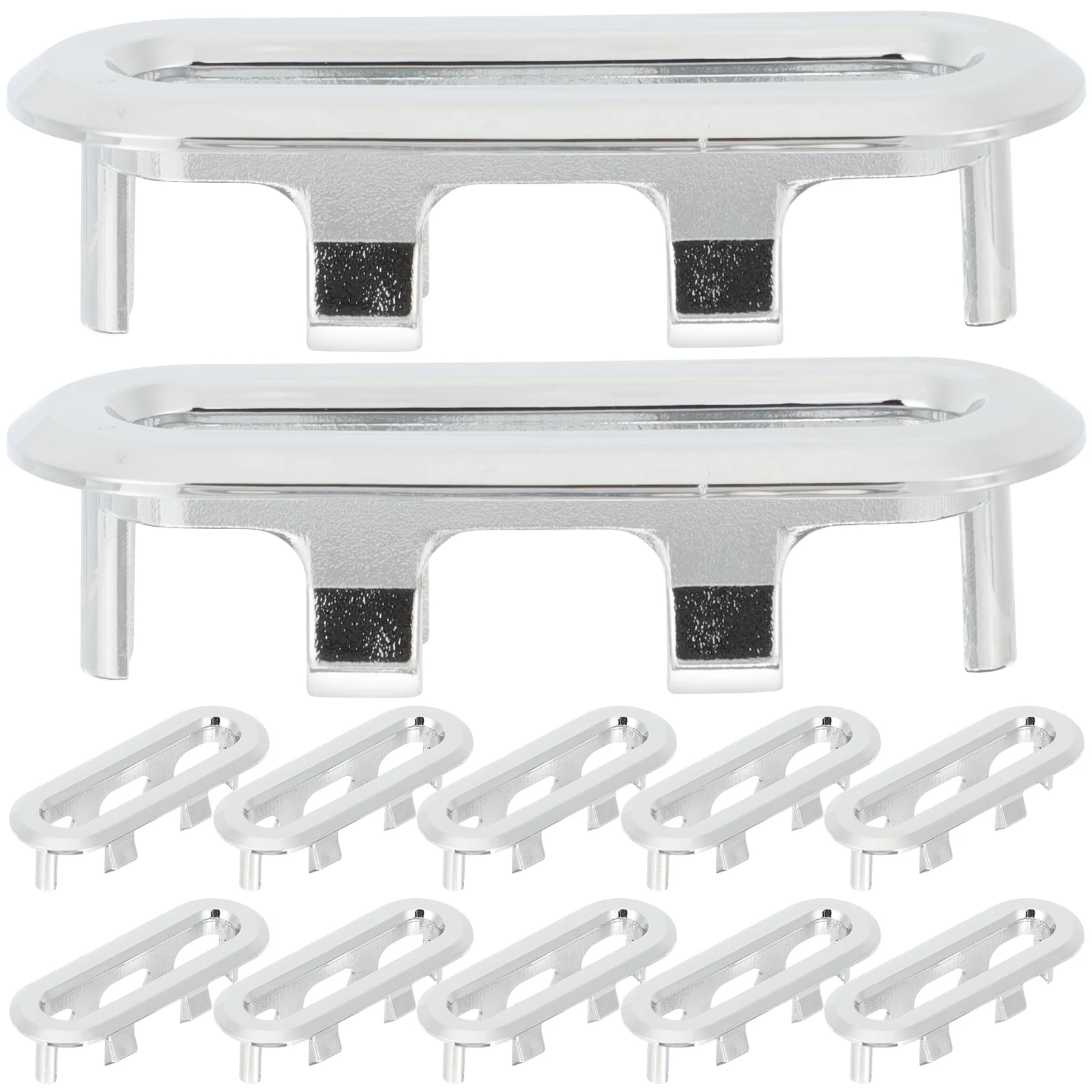 

10pcs Bathroom Sink Overflow Caps Oval Overflow Drain Covers Oval Hole Covers