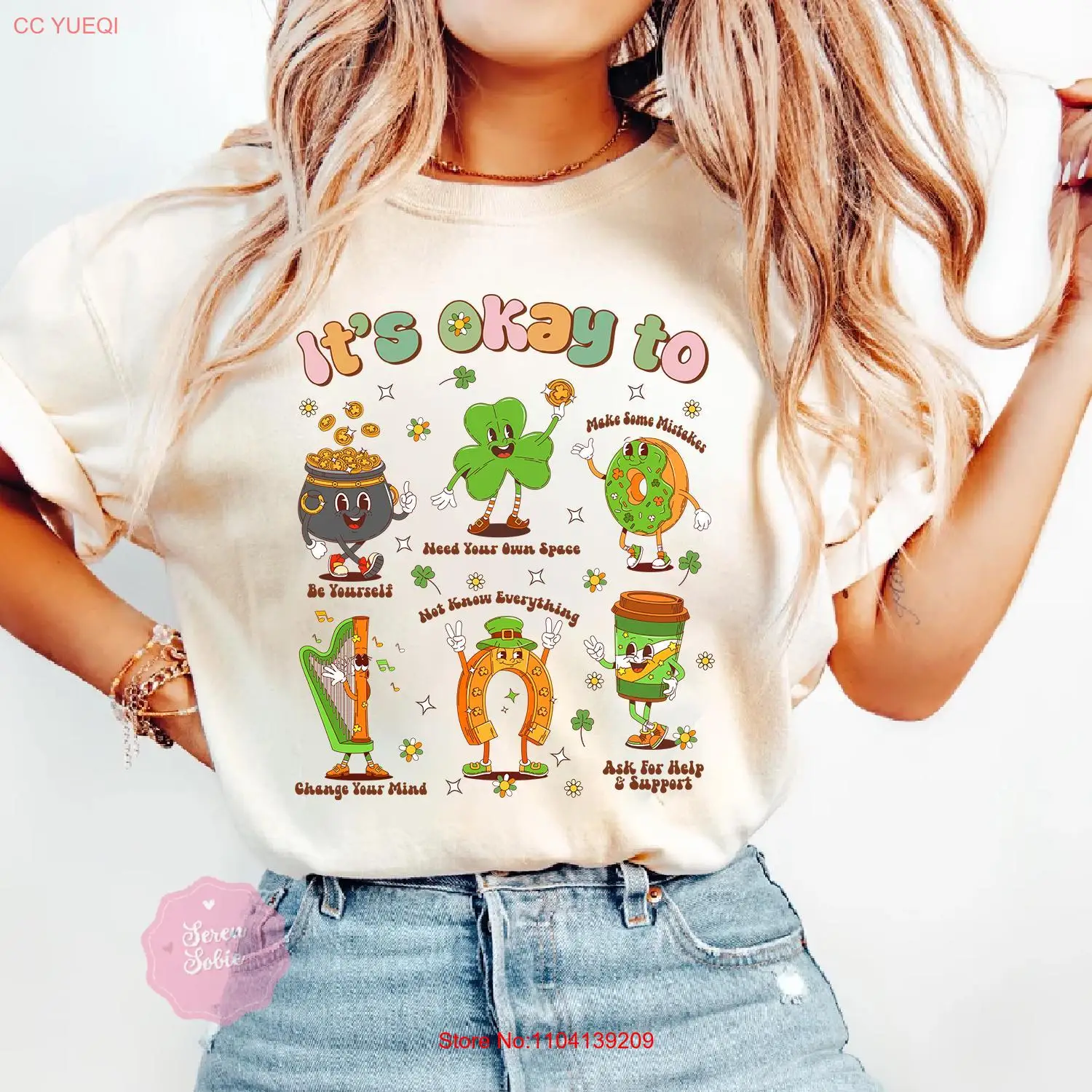 Футболка День Святого Патрика с трилистником для школьного консультатора