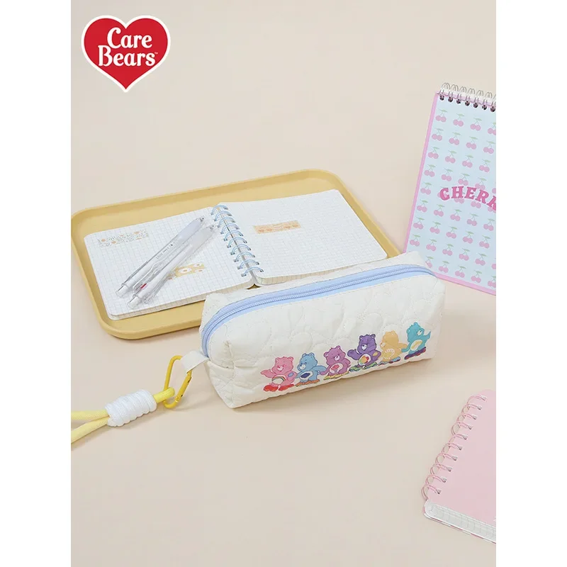 Подлинная сумка-карандаш Carebear с милым радужным медведем большой емкости