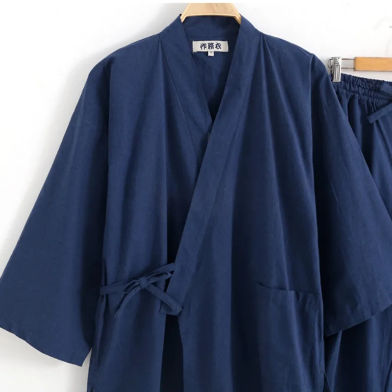 2 шт./комплект мужской кардиган в японском стиле 100% хлопок |