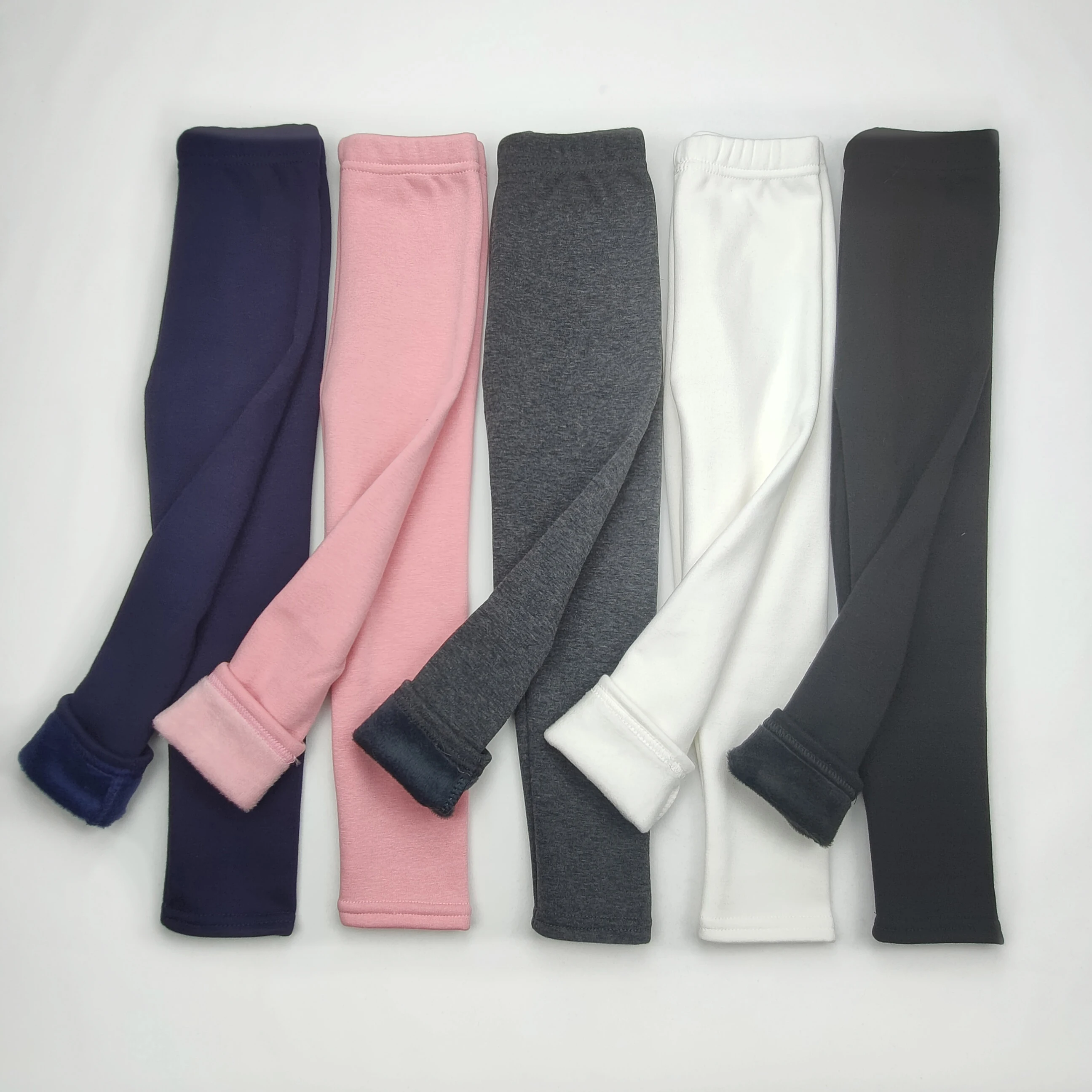 

Children's Pants Spring Autumn And Winter Children's Pants Baby Leggings Solid Color Wild Gray Cyan Girls Warm Pants 3-11 Years