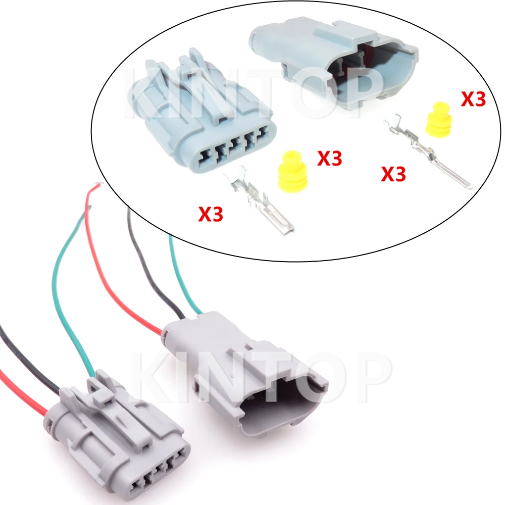 1 компл., 3 контакта MG640329 MG610327-5, автомобильная проводка, розетка 7222-7434-40 7123-7434-40, Автомобильный штекер, гнездо, стыковочный соединитель в сборе
