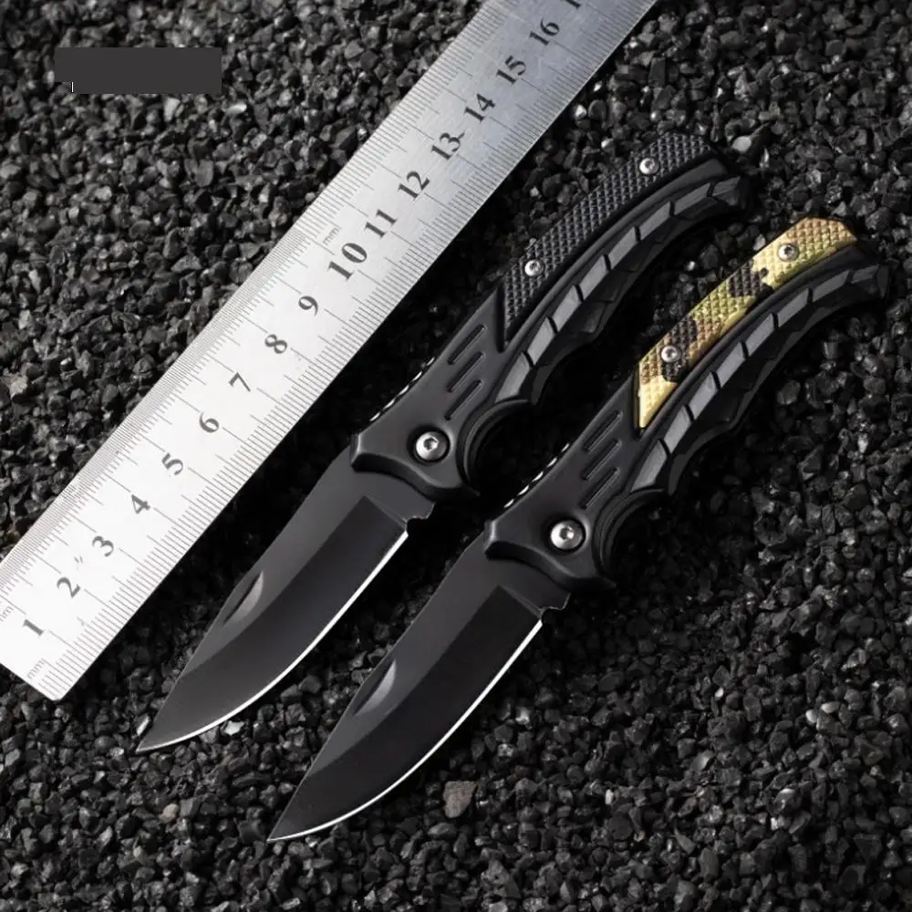 

Stainless steel folding knife Outdoor camping survival multi-function keychain knife EDC Tactical pocket knife