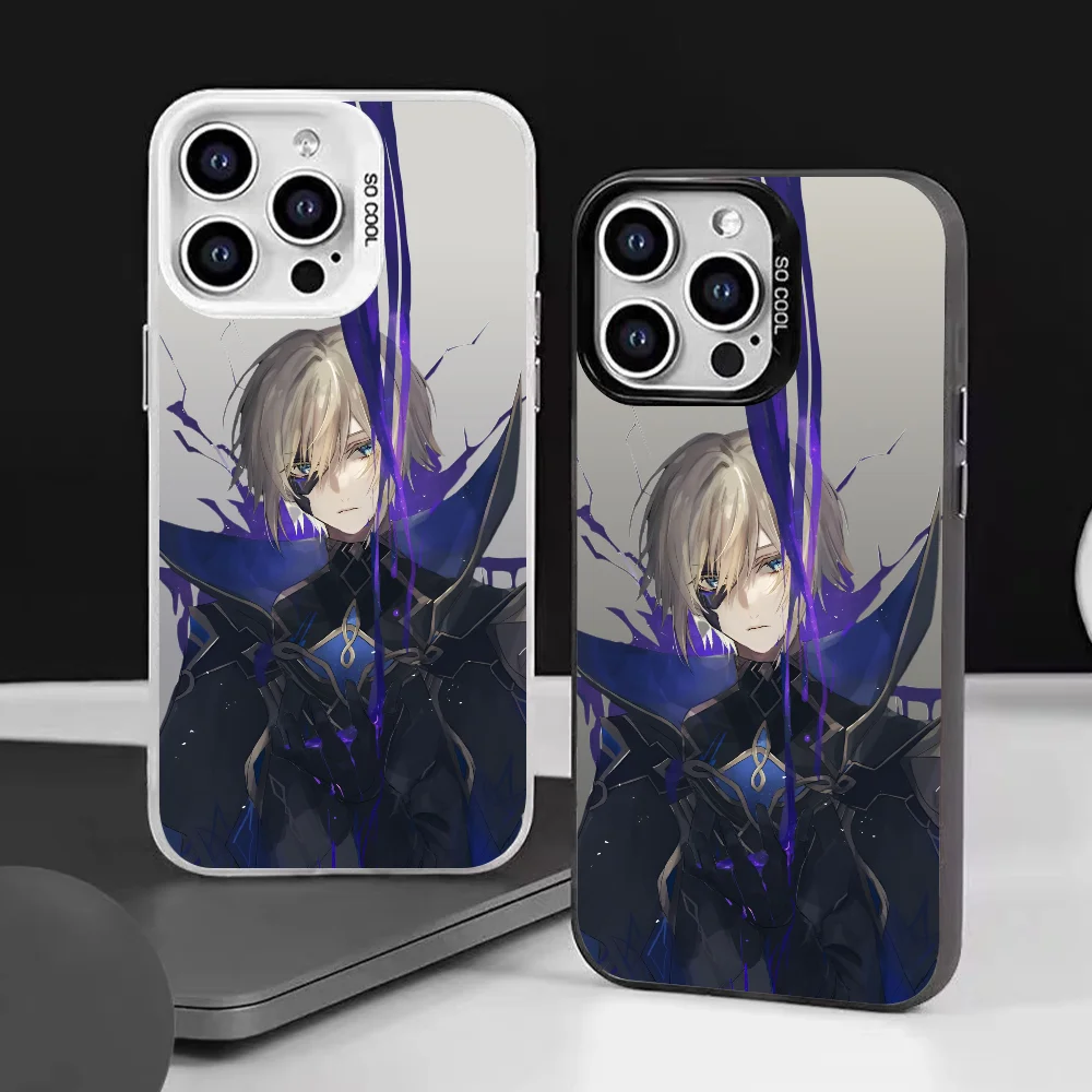 Чехол для телефона Game Dainsleif Genshin цвет IMD серебристый корпус iPhone 16 15 14 13 12 11 Pro Max Plus