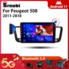 Srnubi Android 10 автомобильное радио для Peugeot 508 2011-2018 мультимедийный видеоплеер 2 Din 4G WIFI GPS навигация Carplay головное устройство
