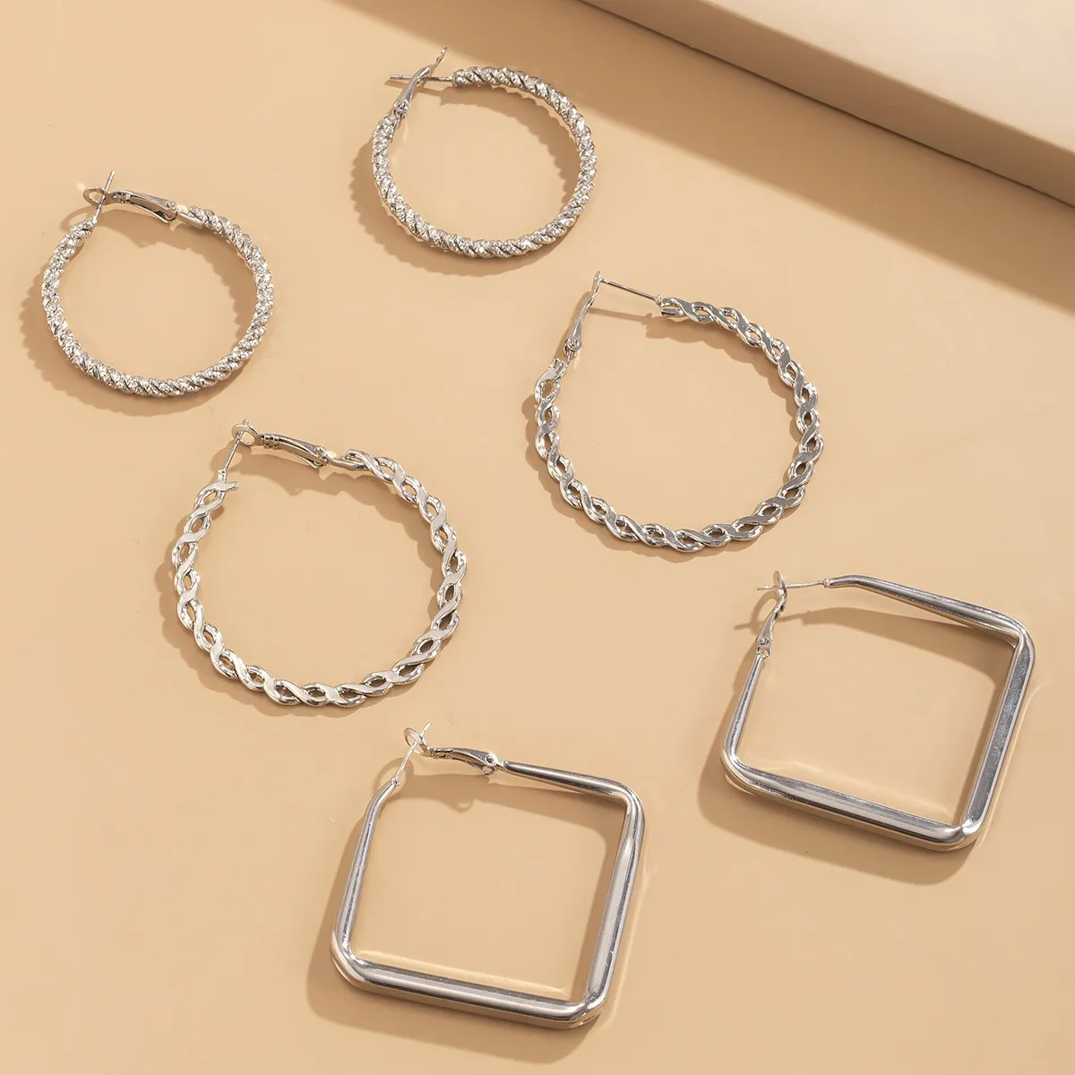 Женские Геометрические серьги 6 шт./комплект большие размеры |