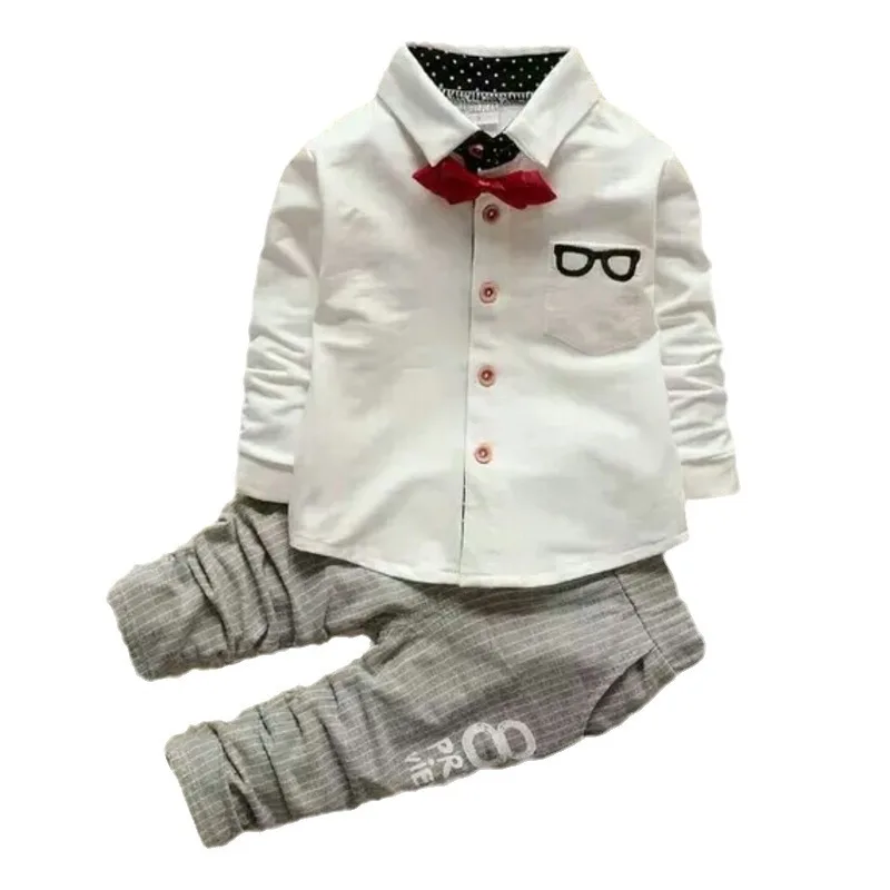 

New Spring Autumn Baby Boys Clothes Children Fashion Shirt Pants 2Pcs/Sets Kids Outfits Toddler Casual Costume Infant Tracksuits